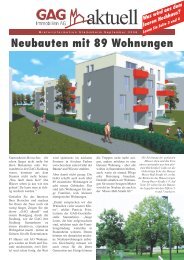 Neubauten mit 89 Wohnungen - GAG Immobilien AG