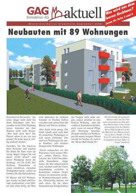 Neubauten Mit 89 Wohnungen Gag Immobilien Ag