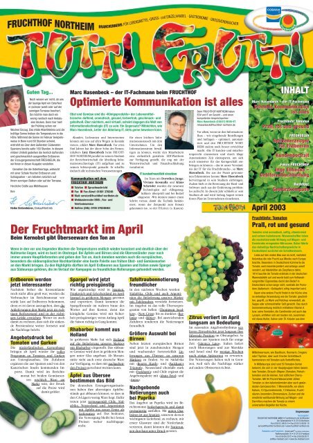 Tutti Frutti April 2003 - Fruchthof Northeim GmbH & Co. KG