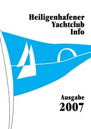 HYC-Info 2007 - Heiligenhafener Yacht-Club eV