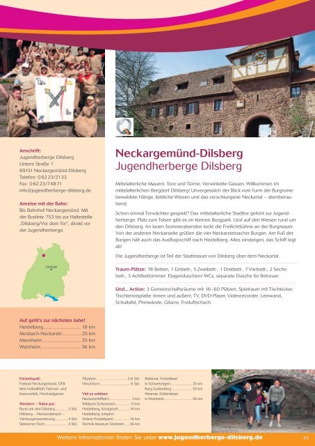 in Baden-Württemberg • 2010 - DJH Baden-Württemberg