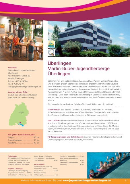 in Baden-Württemberg • 2010 - DJH Baden-Württemberg