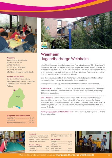 in Baden-Württemberg • 2010 - DJH Baden-Württemberg