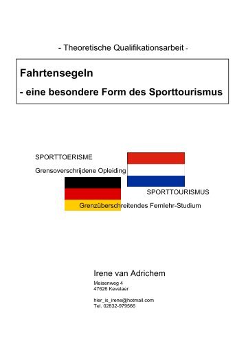 Fahrtensegeln - Europäische Akademie des Sports (eads)