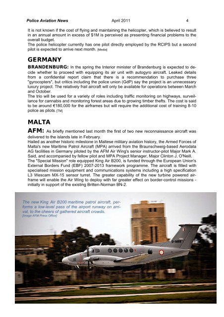 Police Aviation News April 2011