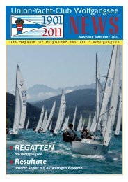 Sommer 2011 - Union Yacht Club Wolfgangsee