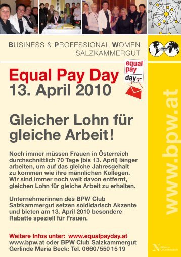 www .bpw .at - Equal Pay Day