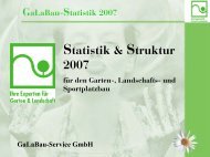 GaLaBau-Statistik 2007 - Bundesverband Garten-, Landschafts