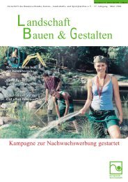 Landschaft Bauen & Gestalten - Bundesverband Garten-, Landschafts