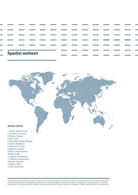 Heben-Katalog 2008 - SpanSet GmbH & Co. KG