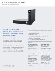 XTREME POWER CONVERSION P90 Slim 2U form factor UPS ...