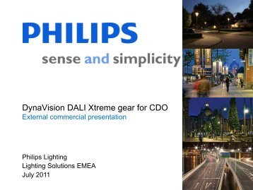 DynaVision DALI Xtreme gear for CDO - Philips Lighting