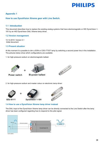 Design-in Guide for Xtreme drivers low wattage - Philips Lighting