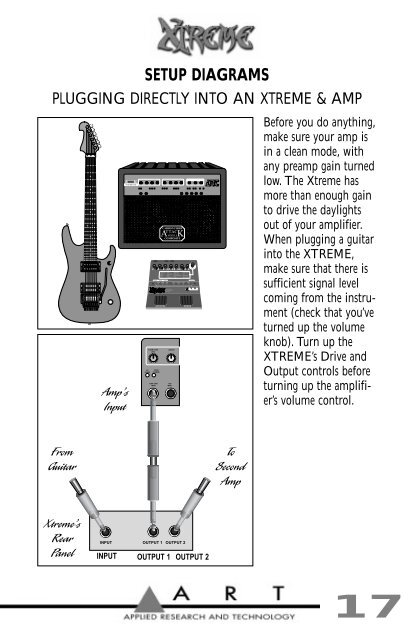 A.R.T. Extreme (guitar processor) User's Guide