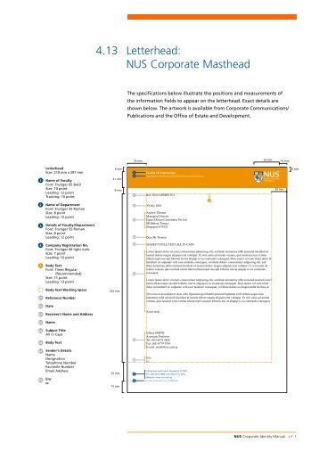 4.13 Letterhead: NUS Corporate Masthead