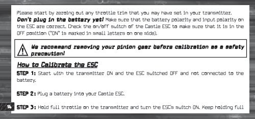 driver's ed guide - Castle Creations