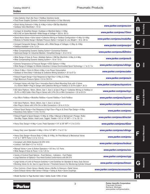 Catalogs - Parker Hannifin Corporation