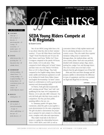 SEDA Young Riders Compete at 4-H Regionals - Southern Eventing ...