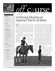 Continuing Education an Important Tool for All Riders - SEDA