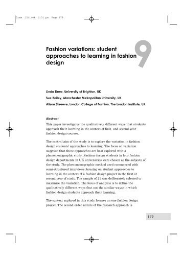 Fashion variations - University of the Arts London