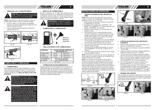 INSTRUCCIONES DE USO Desbrozadora a gasolina