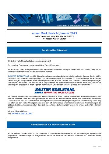 Download als pdf - SAUTER EDELSTAHL AG