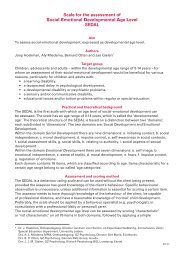 Scale for the assessment of Social-Emotional Developmental ... - Pits