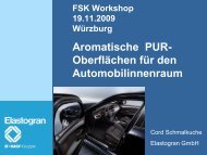 Aromatische PUR- Oberflächen für den Automobilinnenraum - FSK