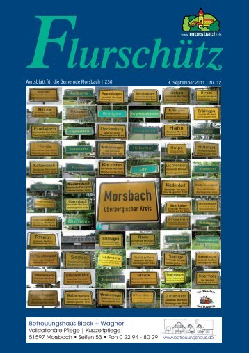 Ausgabe 230 vom 03.09.2011 - Gemeinde Morsbach