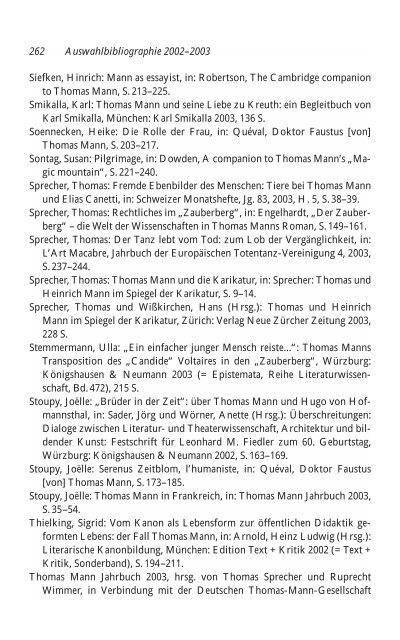 PDF-Liste für das Jahr 2004 - Thomas Mann