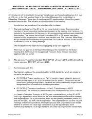 minutes of the meeting of the hvdc converter transformers ...