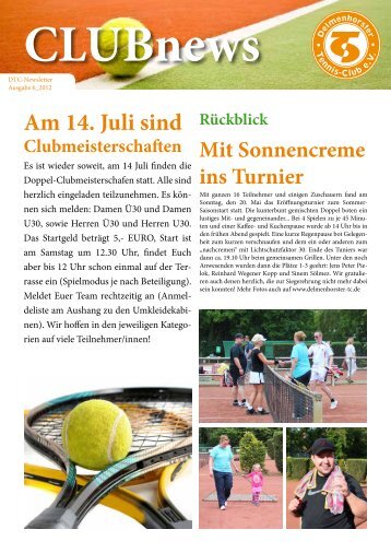 ClubNews Juni 2012 - Delmenhorster Tennis-Club eV