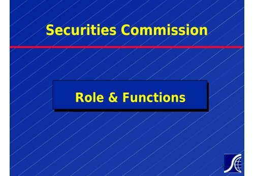 Policy and Development Division - Securities Commission Malaysia