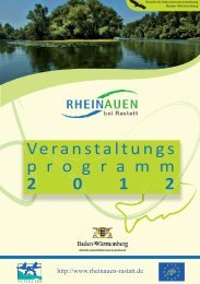 Veranstaltungs p r o g r a m m 2 0 1 2 - Rheinauen bei Rastatt