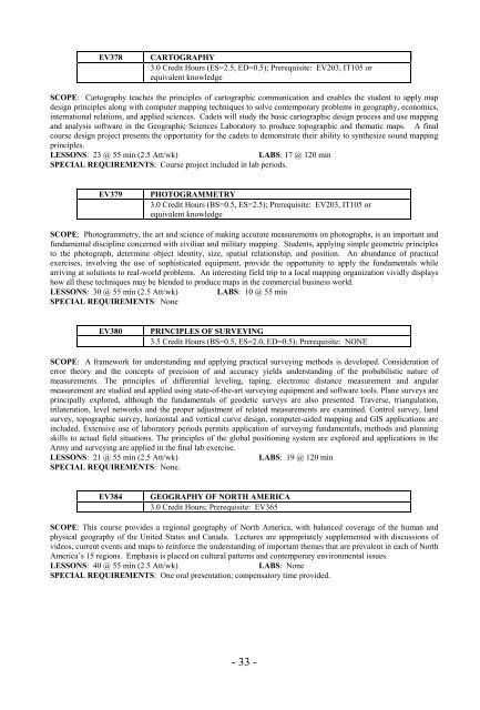 GENE Catalog (aka Grey Book): Class of 2010 - West Point