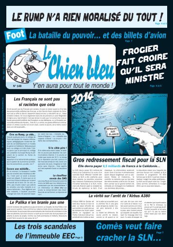 Frogier fait croire qu'il sera m - Le Chien bleu