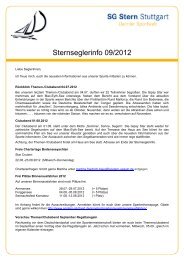 Sternseglerinfo 09 - SG Stern Stuttgart