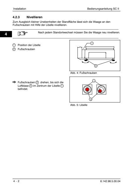 Bedienungsanleitung SC II