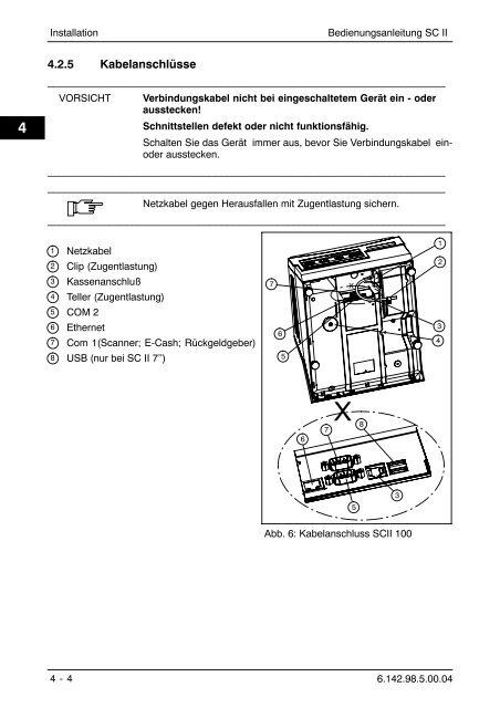 Bedienungsanleitung SC II