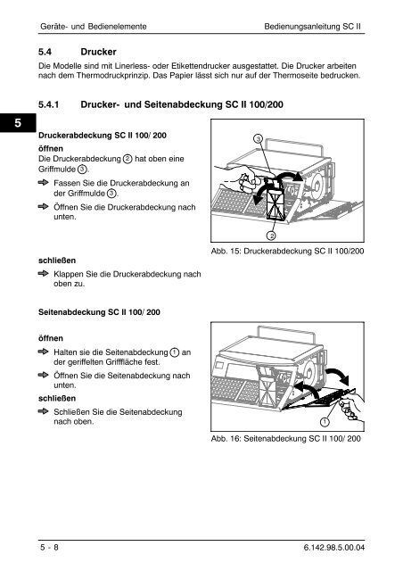 Bedienungsanleitung SC II