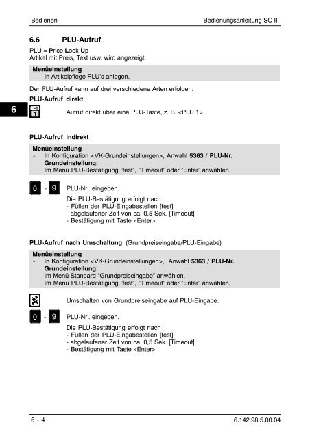 Bedienungsanleitung SC II