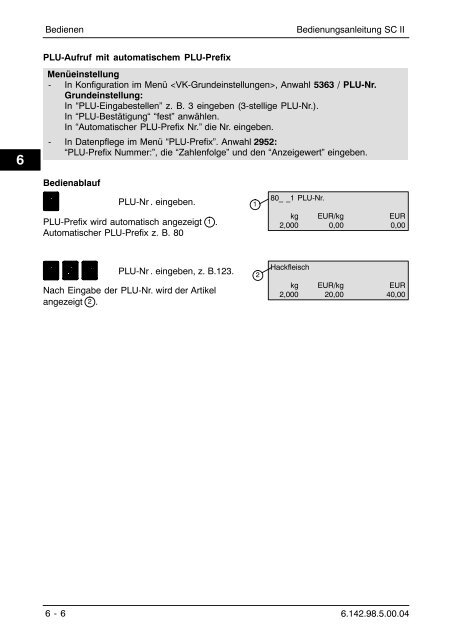 Bedienungsanleitung SC II