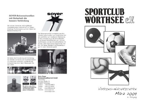 März 2009 - Sport-Club Wörthsee eV