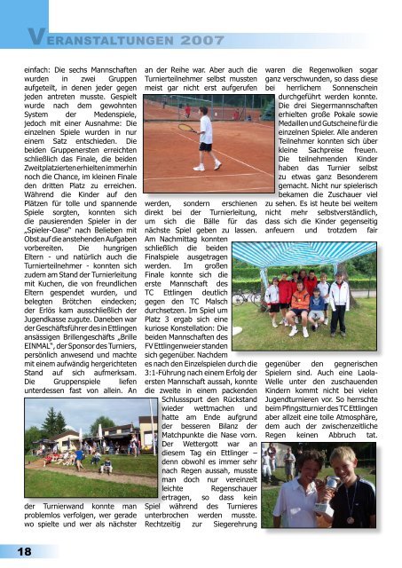 Clubzeitschrift 2007/2008 - Tennis-Club Ettlingen