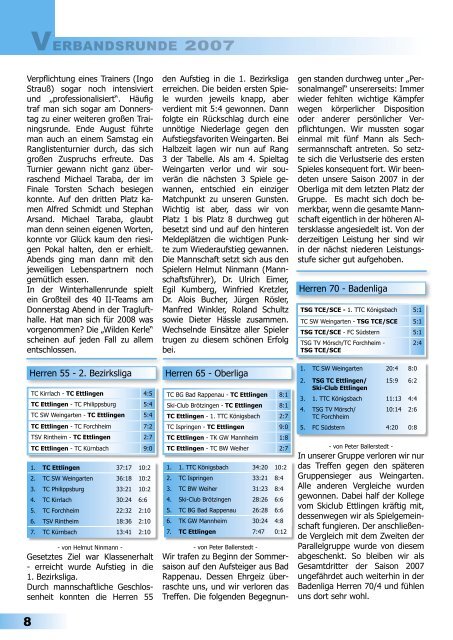 Clubzeitschrift 2007/2008 - Tennis-Club Ettlingen