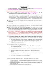 Instructions for filling-up the application form - Jadavpur university