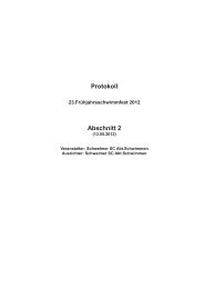 Protokoll Abschnitt 2 - Lenneper Schwimmverein 1898 eV