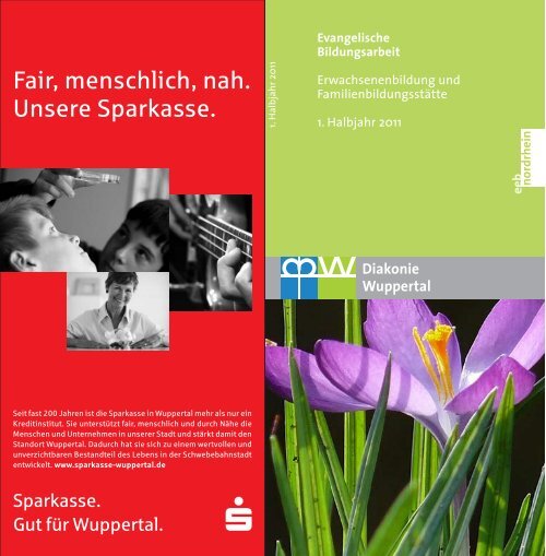 Fair, menschlich, nah. Unsere Sparkasse. - Diakonie Wuppertal