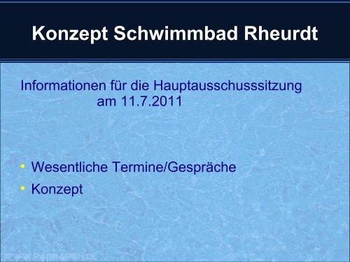 Konzept Schwimmbad Rheurdt - schwimmfreunde-rheurdt.de