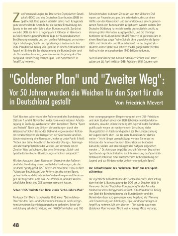 "Goldener Plan" und "Zweiter Weg": - Deutsche Olympische ...